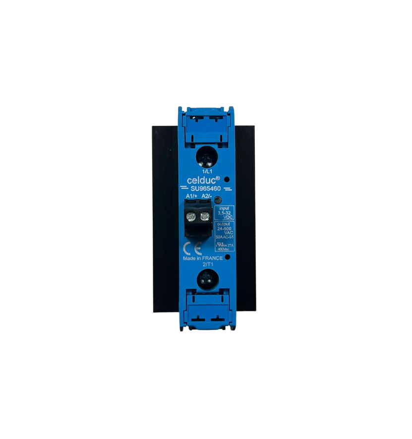 CELDUC SU965460 Solid State Röle – 50A, 500VAC, Heatsinkli