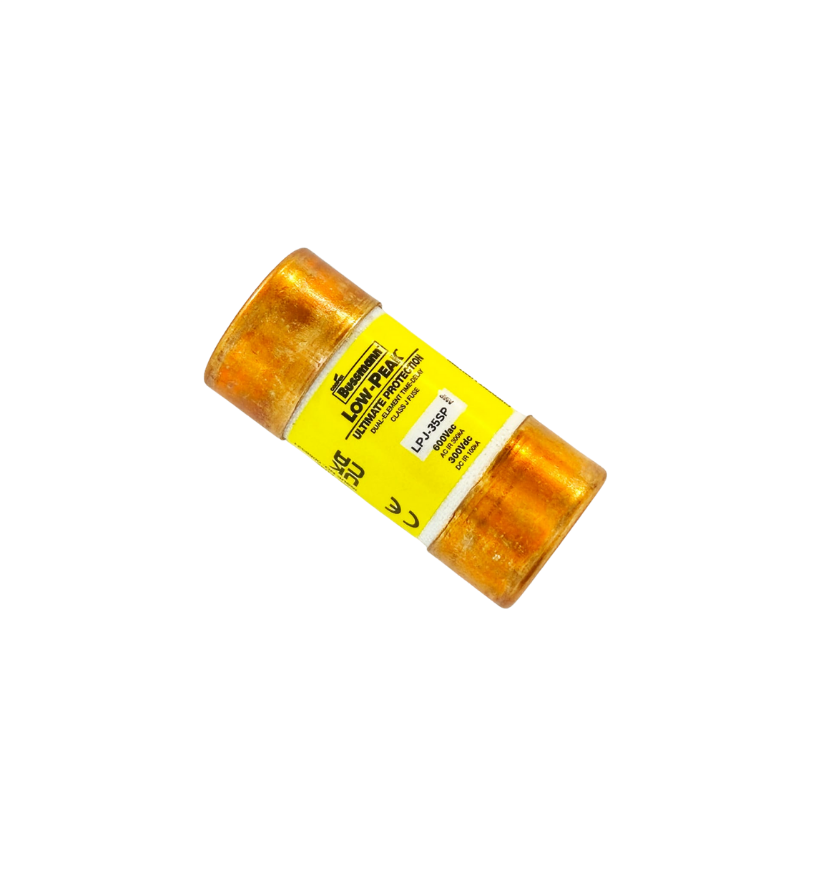 Bussmann LOW-PEAK LPJ-35SP Class J Zaman Gecikmeli (Dual-Element) Akım Sınırlamalı Sigorta – 35A, 600VAC / 300VDC