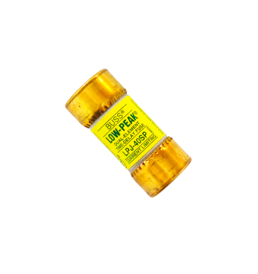 Bussmann LOW-PEAK LPJ-40SP Class J Zaman Gecikmeli (Dual-Element) Akım Sınırlamalı Sigorta – 40A, 600VAC / 300VDC