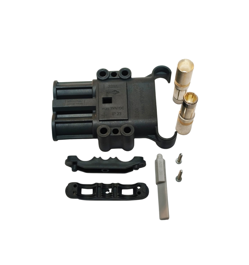 320A Erkek Akü Fişi (Montaj Aksesuarları ile Birlikte)