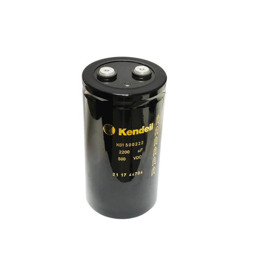 KENDEIL K01500222 2200µF 500VDC Elektrolitik Vidalı Terminal Kondansatör 76x143mm