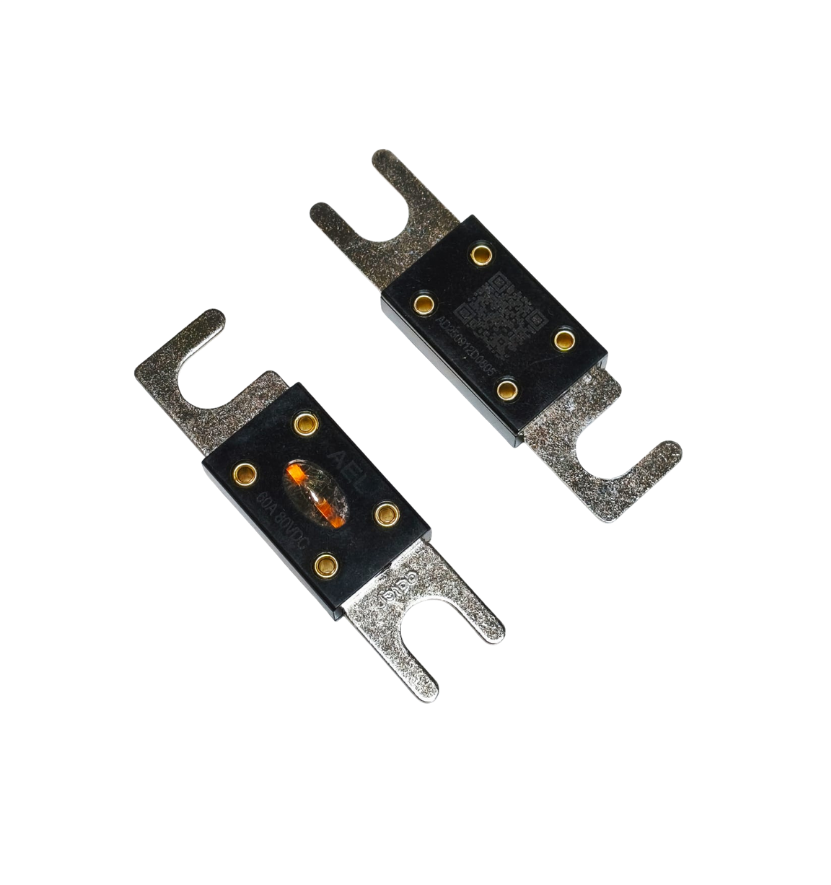 AEL 60A 80VDC Yüksek Hızlı Bolt-On Sigorta (EV & Endüstriyel Tip)