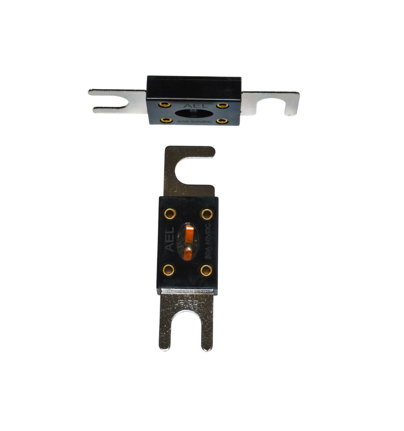 AEL 80A 80VDC Yüksek Hızlı Bolt-On Sigorta (EV & Endüstriyel Tip)