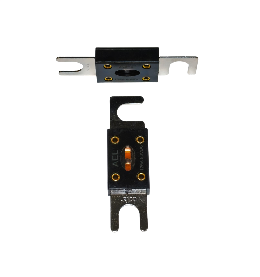 AEL 125A 80VDC Yüksek Hızlı Bolt-On Sigorta (EV & Endüstriyel DC Sistemleri)